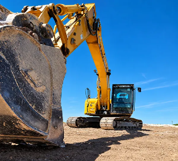 Giant Excavator Bucket at Construction Site (1)
